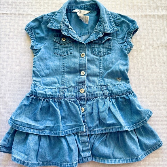 Baby Guess Denim Button-Up Dress – 24 Months - Picture 1 of 6